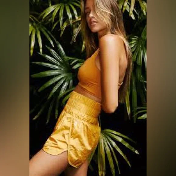 NWOT! FP Movement ‘The Way Home’ logo shorts. Golden (S,M). Lavender Dust (L) - Picture 9 of 16